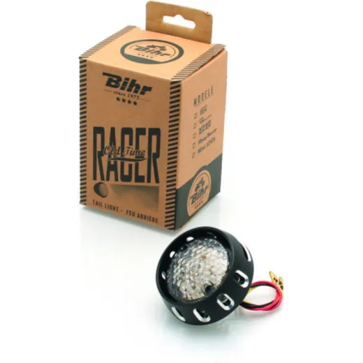 Homologierte LED-Rückleuchte hell Bihr Flying Saucer schwarz