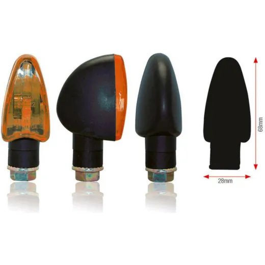 BIHR Triangle Indicators Black Universal