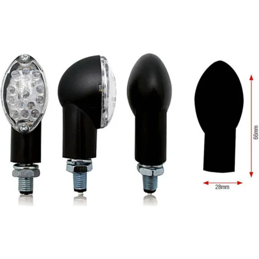 LED Blinker OVAL, transparent