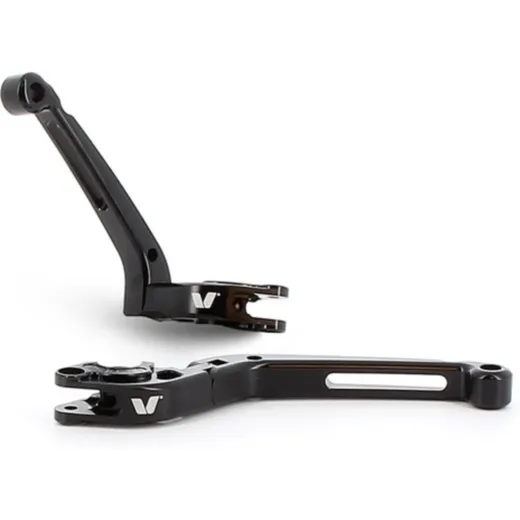 V-PARTS Foldable Levers 177mm CNC Black by Pair