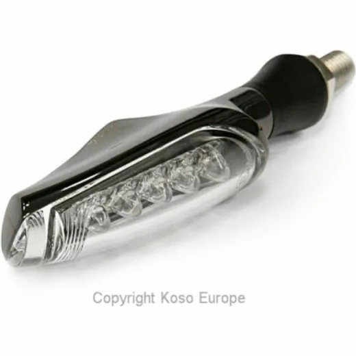 KOSO Unlimited LED Indicator Matte Black/Translucent Universal by unit