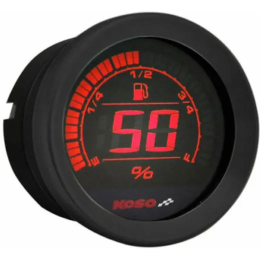 KOSO HD-02F Tankanzeige schwarz