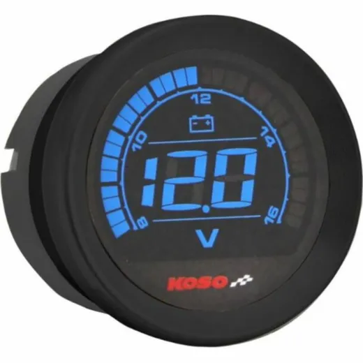 KOSO HD-02V Volt Meter Black