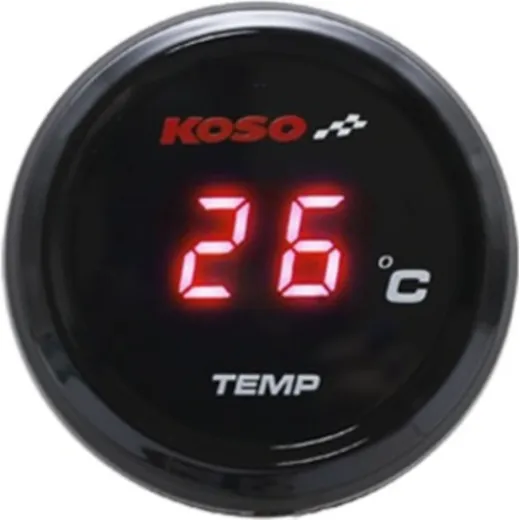 KOSO i-GEAR Water Temperature Meter Red Display