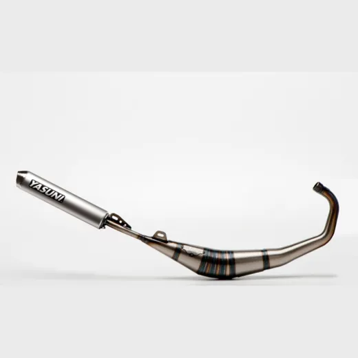 YASUNI R-1 Full Exhaust System - Aluminium for Rieju, Peugeot, Aprilia