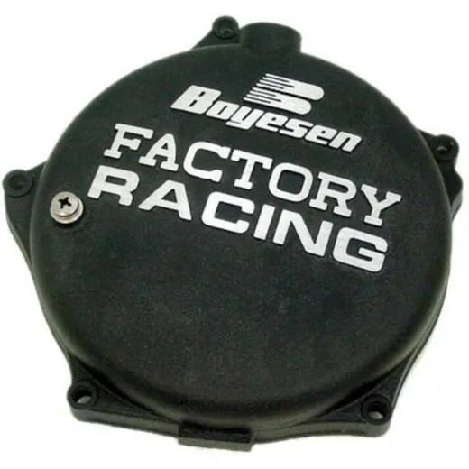 BOYESEN Factory Racing Clutch Cover Black for: Kawasaki KX250F CC-17B