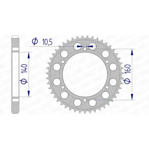 AFAM Aluminiumritzel hinten 17701530