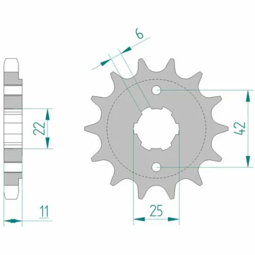 AFAM Standard Stahlritzel vorne 20505 - 530 für Honda CB650