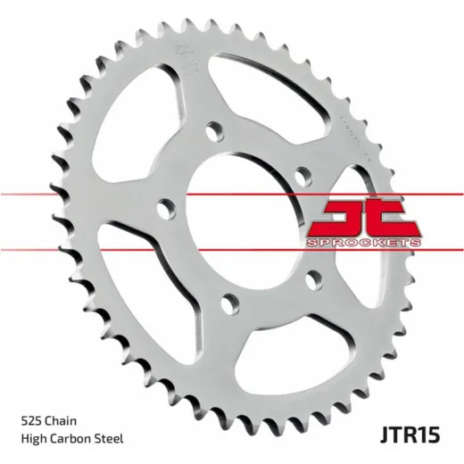 JT SPROCKETS Stahl Standard Kettenrad 15 - 525 für Benelli BN302, TRK502