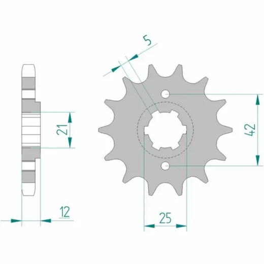 AFAM Standard Stahlritzel vorne 21501 - 530 für Yamaha FZ600, XJ550, XJ600N