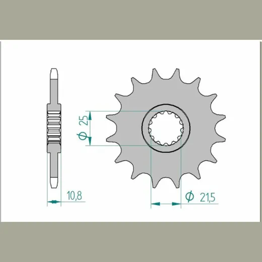 AFAM Standard Stahlritzel vorne 21512 - 520 für Yamaha XJ6, XJ6N, XJ6SDIVERSION