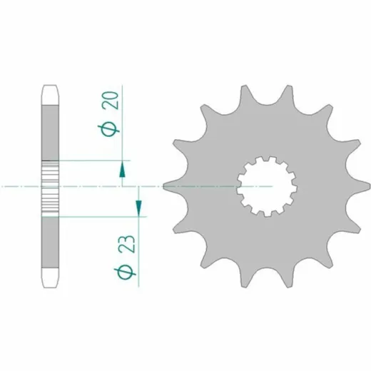 AFAM Standard Stahlritzel vorne 22404 - 525 für Suzuki GSF400BANDIT, GSX400