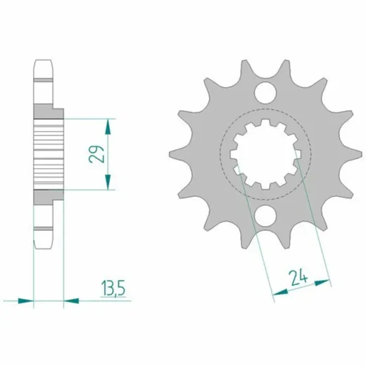AFAM Standard Stahlritzel vorne 24801 - 630 für Kawasaki GPZ1100, Z1000