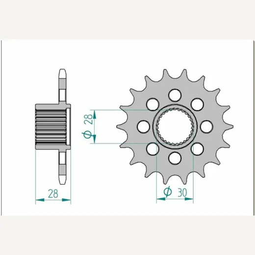 AFAM Standard Stahlritzel vorne 37601 - 525 für Aprilia MANA850