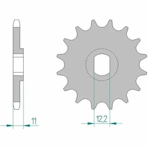 AFAM Standard Stahlritzel vorne 55201 - 428