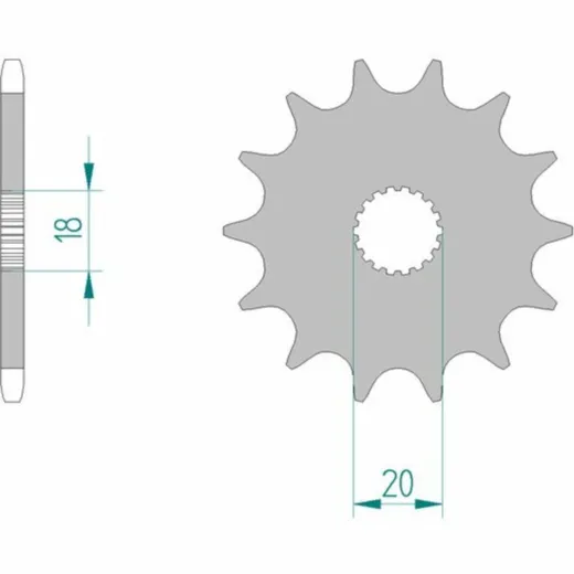 AFAM Standard Stahlritzel vorne 61300 - 520 61300-13