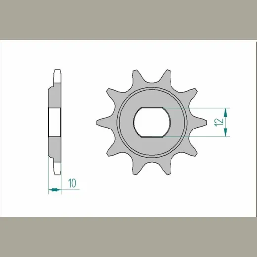 AFAM Standard Stahlritzel vorne 94122 - 415 für KTM 50SM, 50SX