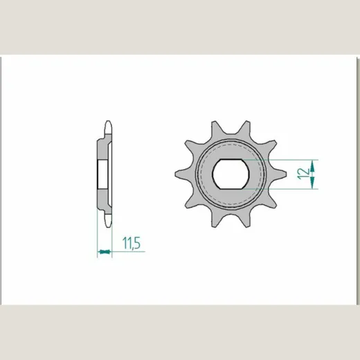 AFAM Standard Stahlritzel vorne 94123 - 420 für KTM 50SX, 65SX 94123-11