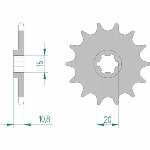 AFAM Standard Stahlritzel vorne 94213 - 520