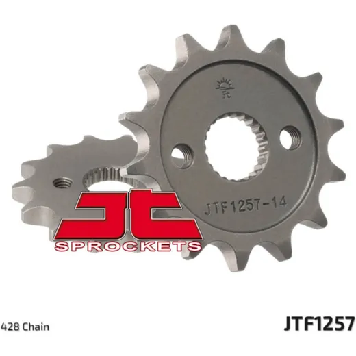 JT SPROCKETS Standard Stahlritzel vorne 1257 - 428 für Honda CR80R, CR85R