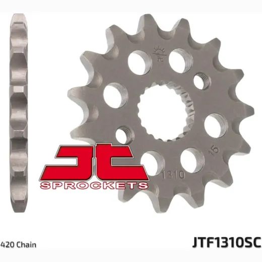 JT SPROCKETS Selbstreinigendes Stahlritzel vorne 1310 - 420 für Honda CRF150R