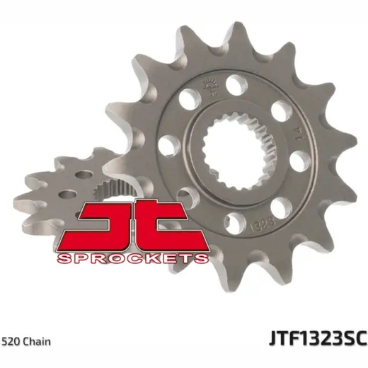 JT SPROCKETS Selbstreinigendes Stahlritzel vorne 1323 - 520 für Honda CR125R, CRF250R, CRF250X HM CRE125