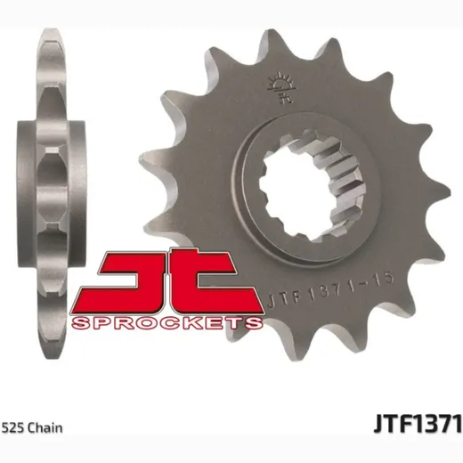 JT SPROCKETS Standard Stahlritzel vorne 1371 - 525 für Honda CB600FHORNET, CBF600N, CBF600S