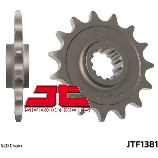 JT SPROCKETS Standard Stahlritzel vorne 1381 - 520 für Honda CB500F, CB500X, CBR500R