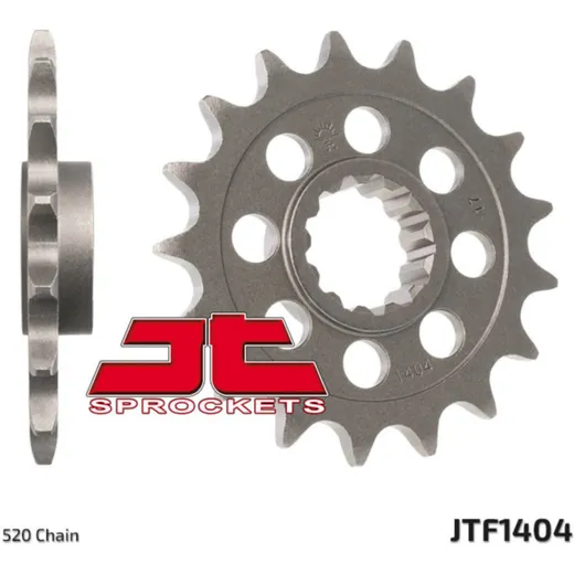 JT SPROCKETS Standard Stahlritzel vorne 1404 - 520 für BMW HP4, HP4RACE, S1000R JTF1404.17