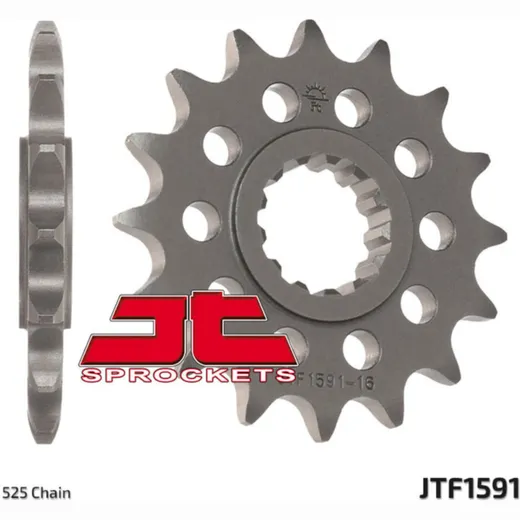JT SPROCKETS Standard Stahlritzel vorne 1591 - 525 für Yamaha FZ8N, FZ8S, MT-07