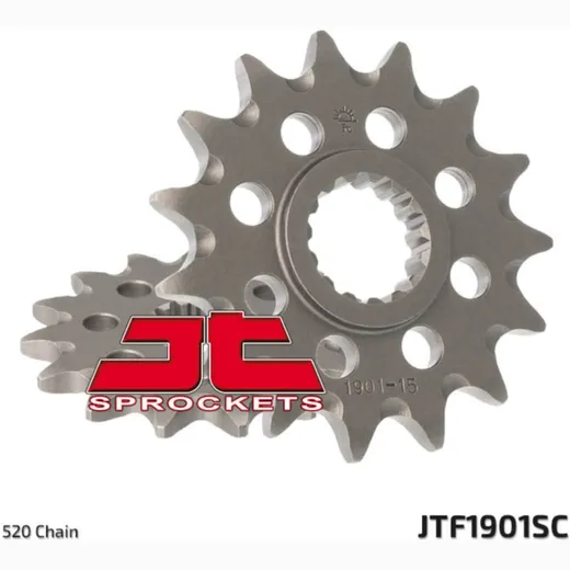 JT SPROCKETS Selbstreinigendes Stahlritzel vorne 1901 - 520 für KTM, Beta, Husqvarna JTF1901.14SC