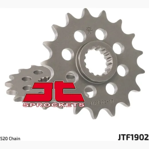 JT SPROCKETS Steel Standard Front Sprocket 1902 - 520 for KTM 350EXC, 400DUKE, 400EGS Husqvarna 701ENDURO, 701SUPERMOTO, SVARTPILEN701