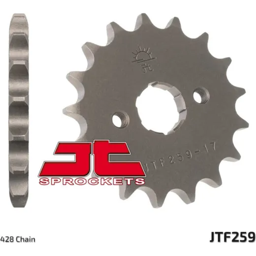 JT SPROCKETS Standard Stahlritzel vorne 259 - 428 für Honda, Daelim, Derbi JTF259.17