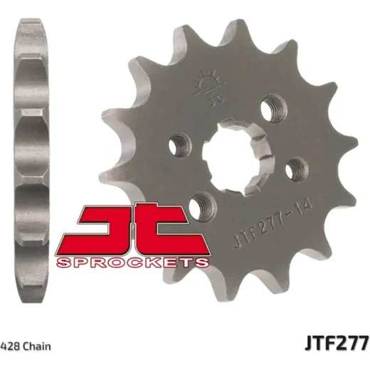 JT SPROCKETS Standard Stahlritzel vorne 277 - 428 für Derbi, Honda, Aprilia