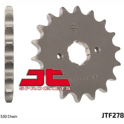 JT SPROCKETS Standard Stahlritzel vorne 278 - 530 für Honda CB250, CB350, CB360 Husaberg FE390, FE450, FE570