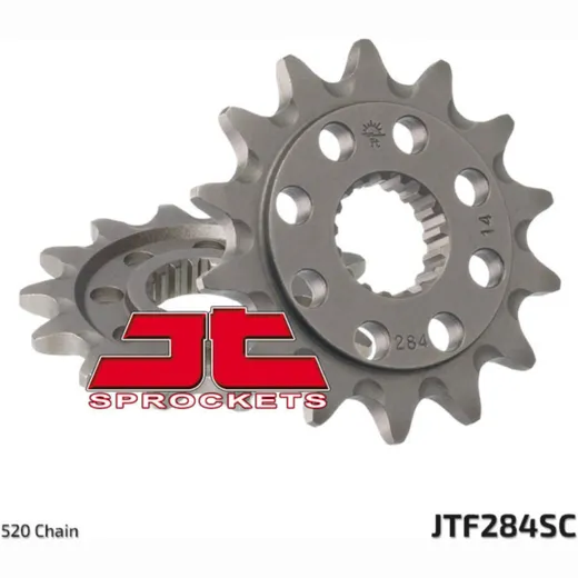 JT SPROCKETS Selbstreinigendes Stahlritzel vorne 284 - 520 für Honda CR250R, CR500R, CRF450R HM CRE250