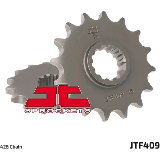 JT SPROCKETS Standard Stahlritzel vorne 409 - 428 für Suzuki DR125, DR-Z125 Kawasaki KLX125 JTF409.16
