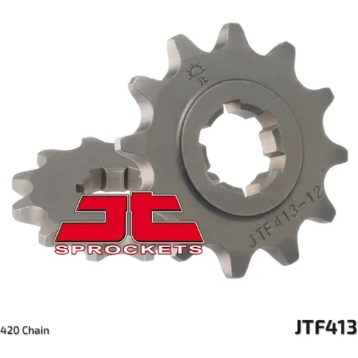 JT SPROCKETS Standard Stahlritzel vorne 413 - 420 für Suzuki RM80, RMX50, SMX50 JTF413.12