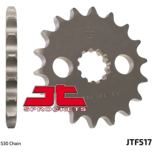 JT SPROCKETS Standard Stahlritzel vorne 517 - 530 für Kawasaki ELIMINATOR125, GPZ750, GPZ900 Keeway MATRIX50