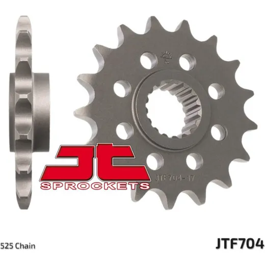 JT SPROCKETS Standard Stahlritzel vorne 704 - 525 für Aprilia, BMW, Husqvarna JTF704.16