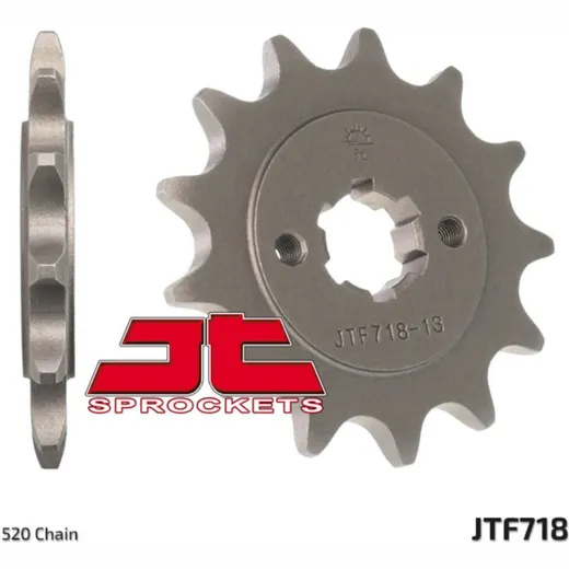 JT SPROCKETS Standard Stahlritzel vorne 718 - 520 für Cagiva WMX125, WMX250 Husqvarna CR125, WR125