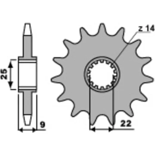 PBR Standard Stahlritzel vorne 2097 - 520 für MV Agusta F4750