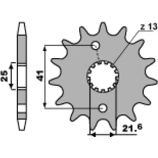 PBR Standard Stahlriztel vorne 438 - 520 für Aprilia, Suzuki, Yamaha