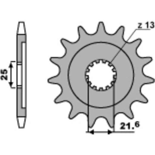 PBR Standard Stahlritzel vorne 570 - 530