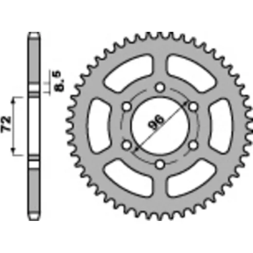 PBR Standard Stahlriztel vorne 813 - 520