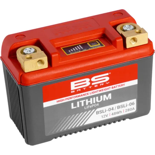 BS BATTERY Battery Lithium-Ion - BSLI-04/06 for Honda, Yamaha, Ducati