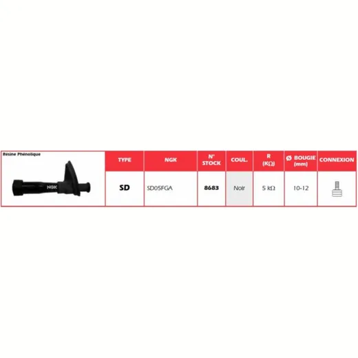 NGK Spark Plug Cap - SD05FGA