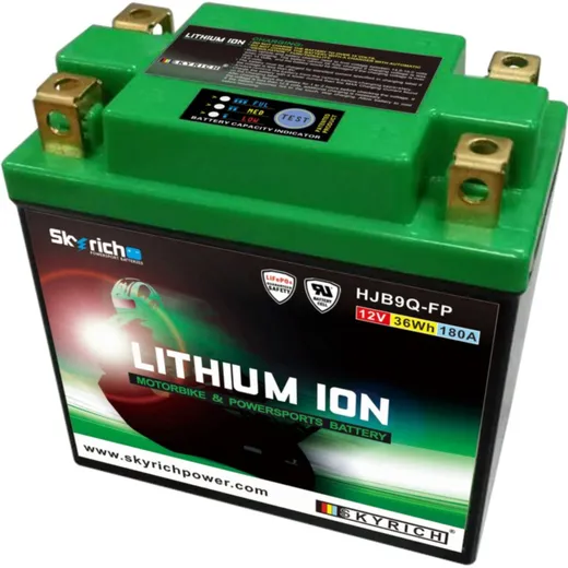 SKYRICH Battery Lithium-Ion - LIB9 for Gilera, Aprilia, Piaggio