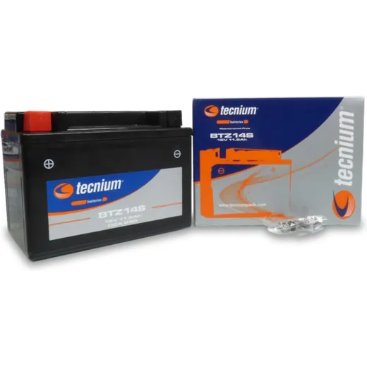 TECNIUM Battery Maintenance Free Factory Activated - BTZ14S for Honda, KTM, Yamaha