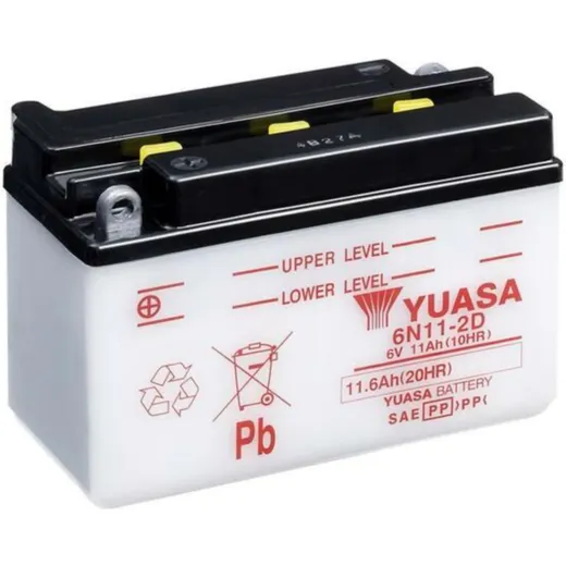 YUASA Battery Conventional without Acid Pack - 6N11-2D